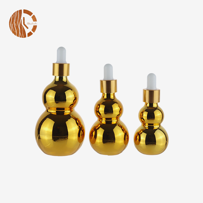 Gourd Shaped Clear Essential Oil Glass Roller Bottles